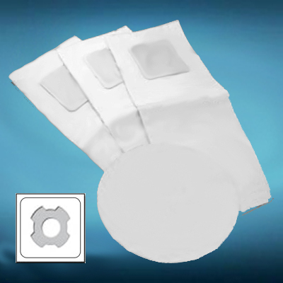 [ADC001] 3 sacs électrostatiques à 4 crans + 1 filtre type CYCLOVAC