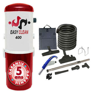 [APC007] Aspirateur Central type ALDES, EASY-CLEAN  400 - Garantie 5 ans - Surface jusqu’à 350 m² - Set de nettoyage
