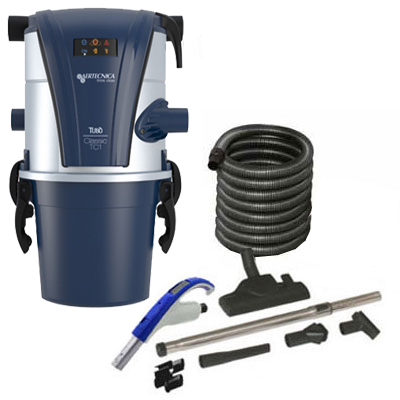 [APC227] Aspirateur Central type ALDES, Aertecnica TC1 - Garantie 3 ans - Surface jusqu’à 250 m² - Set de nettoyage