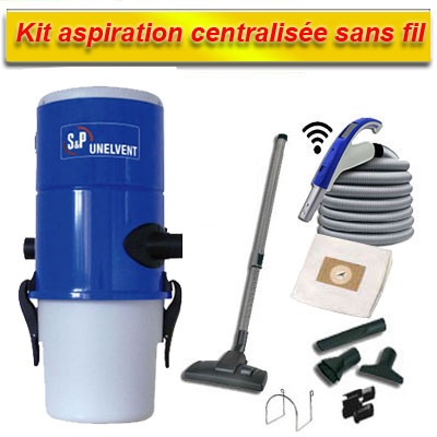 [APC350] Aspirateur Central type ALDES SAPHIR 250N GARANTIE 2 ANS - Surface jusqu’à 250 m² - Set de nettoyage