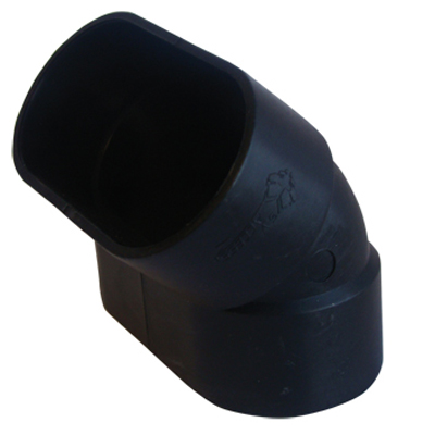 [AR293] Coude 45° F-F d'aspiration centralisée ovale série SlimLine Vac pour cloison 70 mm, SACH AI9102-SC