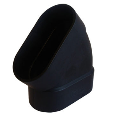 [AR295] Coude latéral 45° F-F d'aspiration centralisée ovale série SlimLine Vac pour cloison 70 mm, SACH AI9104-SC