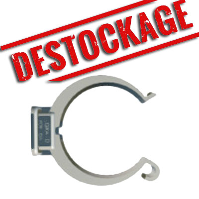 [AR326] Collier lyre gris pour tube  PVC Ø 51 (2 pouces)