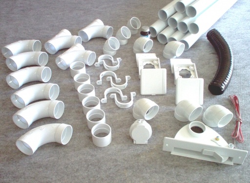 [ARC091] kit 2 prises + 1 kit prise garage + 1 kit ramasse miettes blanc