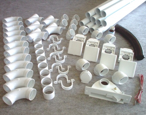 [ARC096] kit 4 prises + 1 kit prise garage + 1 kit ramasse miettes blanc