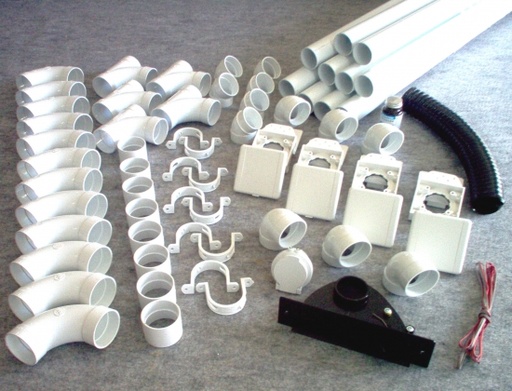 [ARC097] kit 4 prises + 1 kit prise garage + 1 kit ramasse miettes noir