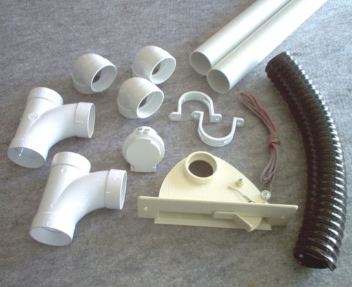 [ARC098] kit 1 prise  garage + 1 ramasse miettes beige