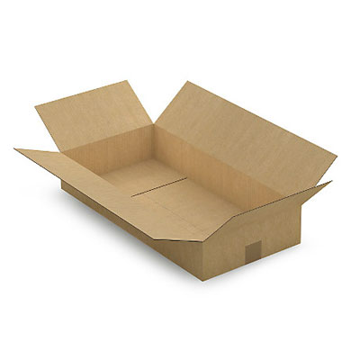 [CPL60] Caisse carton plate brune simple cannelure RAJA 70x30x15 cm