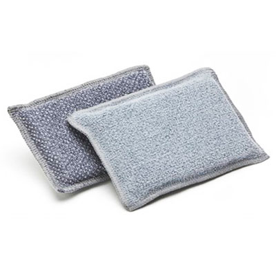 [ML012] Éponge microfibre bi-faces grattante, absorbante grise, De Witte 615.900.590