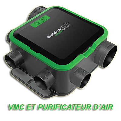 [VT033] VMC Simple Flux Hygroréglable Groupe seul EasyHOME PureAIR Compact Classic 14/26W, 241 m³/h, 22 dB, 4 sanitaires